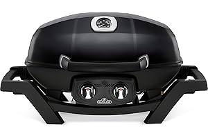 Napoleon TravelQ Portable Propane Gas BBQ - PRO285-BK - Professional Portable Grill Use for Tailgating, Camping, and Small Ou