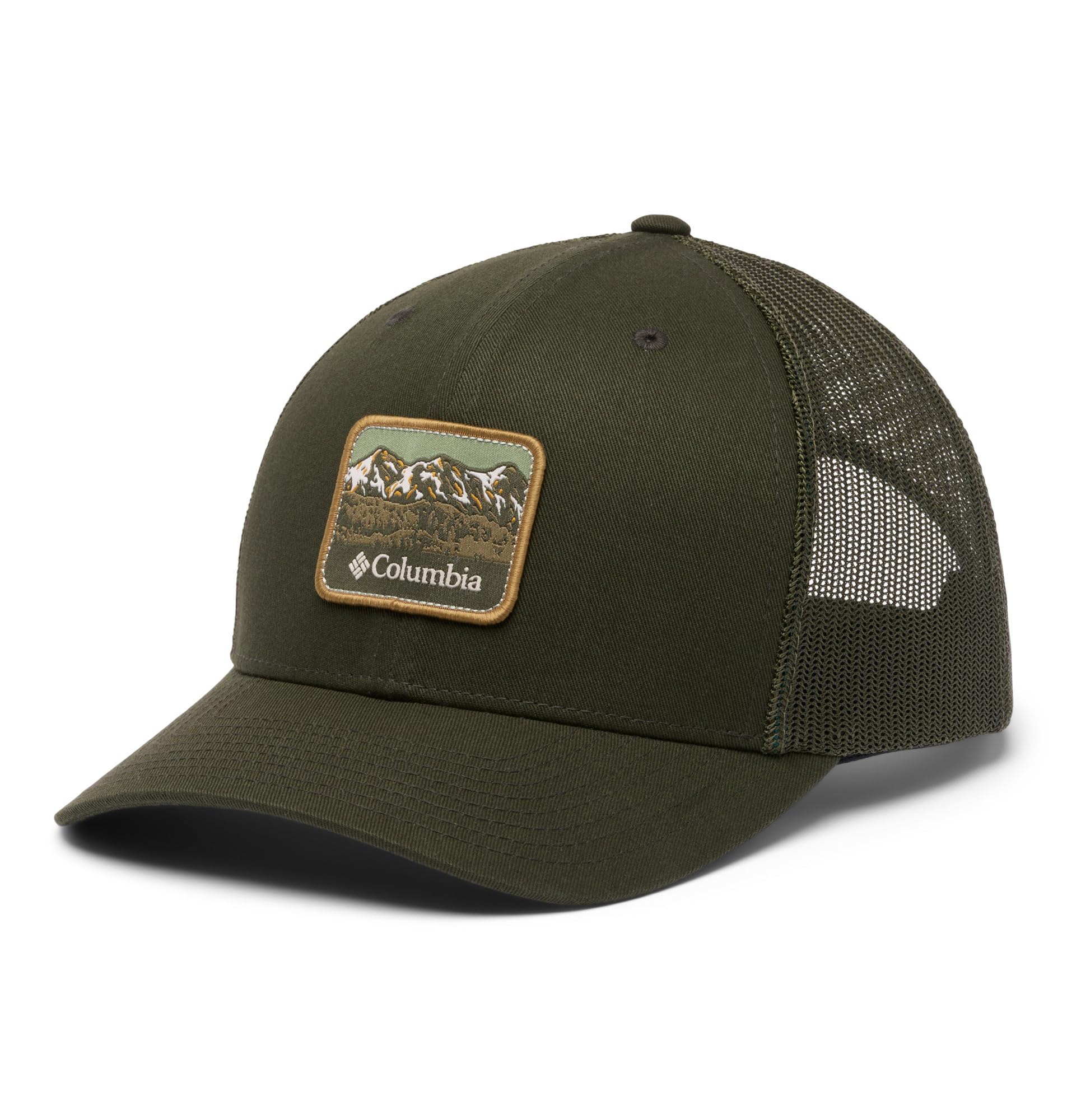 Columbia Unisex Mesh Snap Back, Greenscape/Sisters, One Size Image