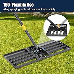 Heavy-Duty Lawn Leveling Rake 27x10 with