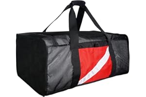 Luwint Large Mesh Dive Duffel Bag, Heavy Duty Diving Gear Bag Sport Gym Bag Totes for Surfing Scuba Snorkeling