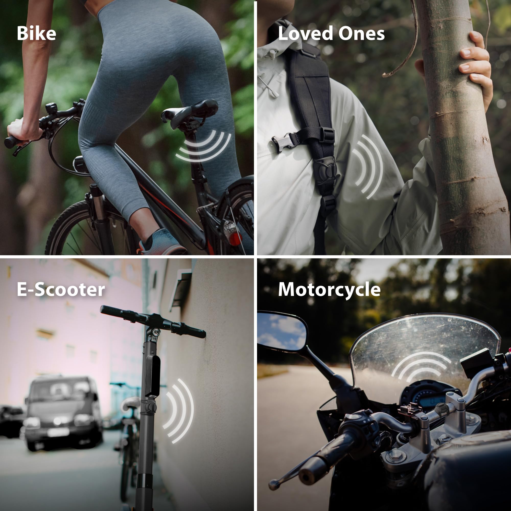 BONE Bike Air Tracker Tag Strap, Hidden Bicycle GPS Tracker Case for Apple Tag, Ultra-Lightweight Scratch-Free & Waterproof Silicone Holder, Anti-Theft Seatpost Mount for Mountain Bikes & Scooters