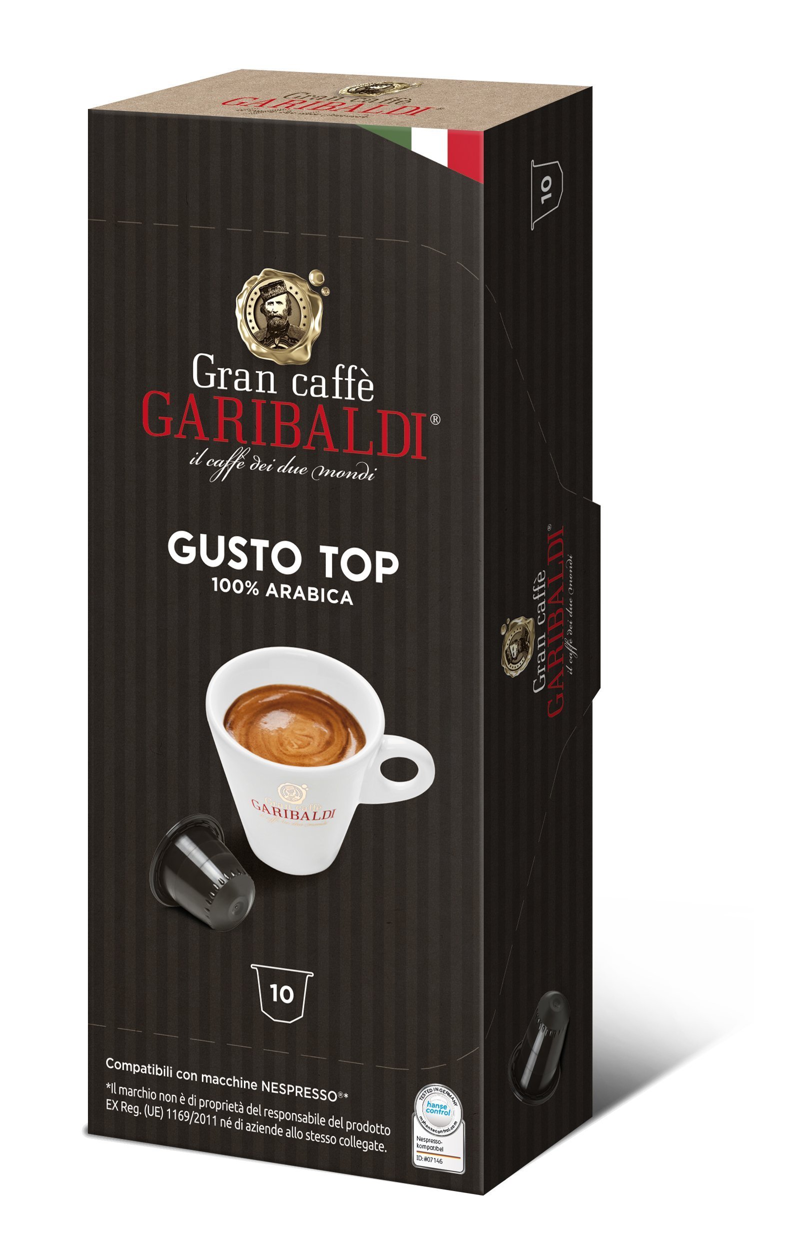 Gran Caffè Garibaldi Nespresso compatible capsules 60 Count (Dolce
