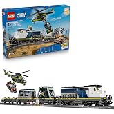 LEGO City Police Train Heist 60508 | Building Toys for Boys &amp; Girls, Ages 7+, Train Toy &amp; Police Car Toy, 6 Minifigures, 1313 Pieces, Gift for Birthdays