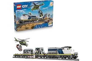 LEGO City Police Train Heist Building Toy - Train Set with Police Car Toy for Boys & Girls, Ages 7+ - Pretend Play Set for Ki