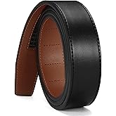 CHAOREN Ratchet Belt Replacement Strap 1 3/8”, Leather Belt Strap for 40MM Slide Click Buckle