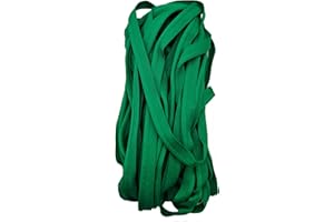 KUYLENT 10 Yards 3/8 Inch Polyester Cord-Edge, Piping Bias Tape, Fabric Edge Piping Trim with Cord for Sewing Clothing Pillows, Lamps, Draperies (Green)