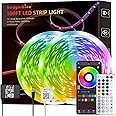 HEDYNSHINE LED Strip Lights 100ft 2rolls, RGB Color Changing Smart Strip Lights by APP, Sync to Music,40 Key Remote Control,LED Lights for Bedroom