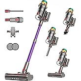 Cordless Vacuum Cleaner, 55KPA 650W 65Mins Extra-Large Dust Cup Cordless Stick Vacuum, Rechargeable Vacuum Cleaner with Self-Standing, Vacuum Cleaners for Home, Hardwood Floor, Carpet, Pet Hair