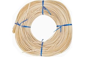 1/8" Flat-Oval Reed # 1 | 1 Pound Coil | Rattan Reed for Basket Weaving and Wicker Furniture Making | Basketry, Wicker Weavin