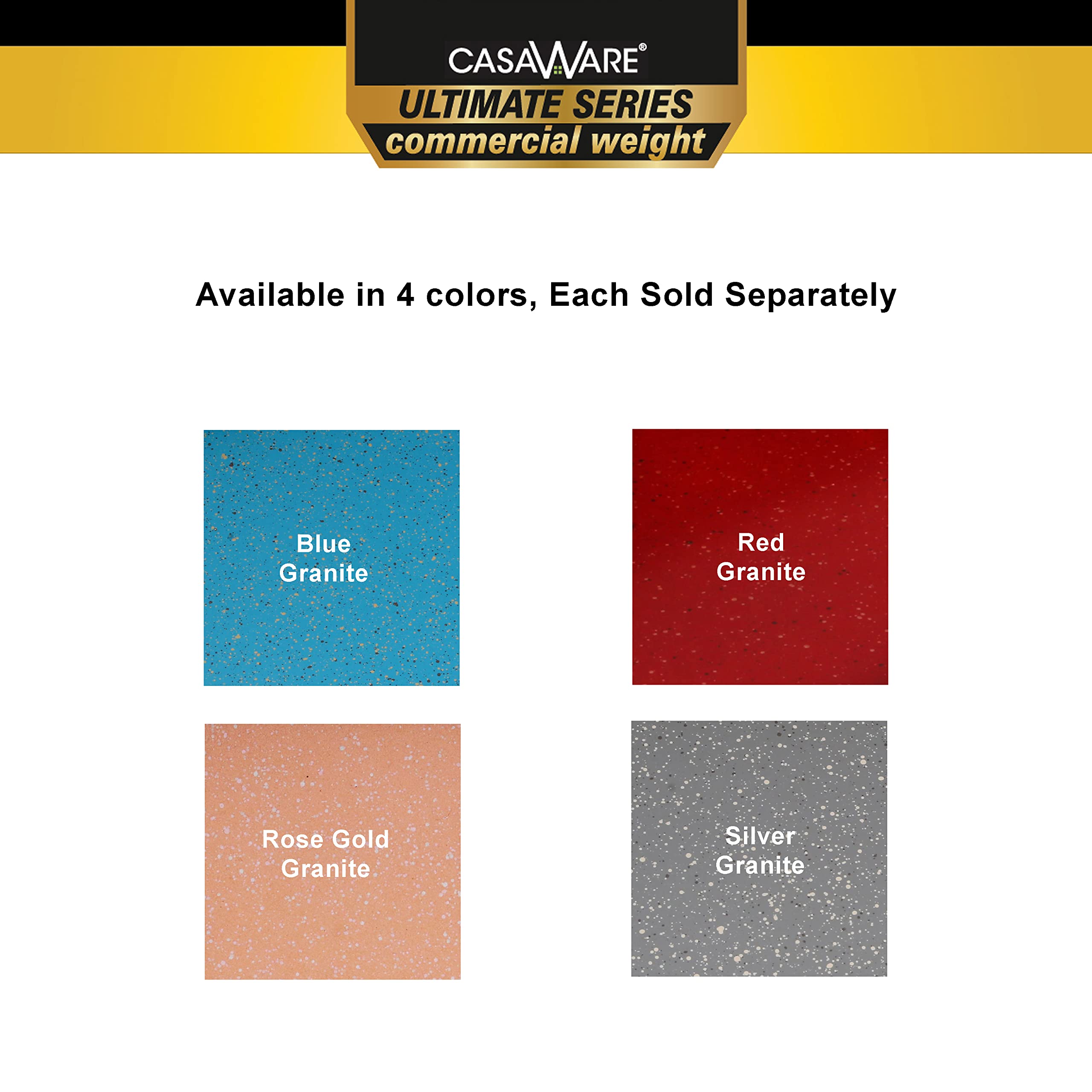 casaWare 15 x 10 x 3-Inch Ultimate Series Commercial Weight Ceramic Coated Non-Stick Lasagna/Roasting Pan (Red Granite)