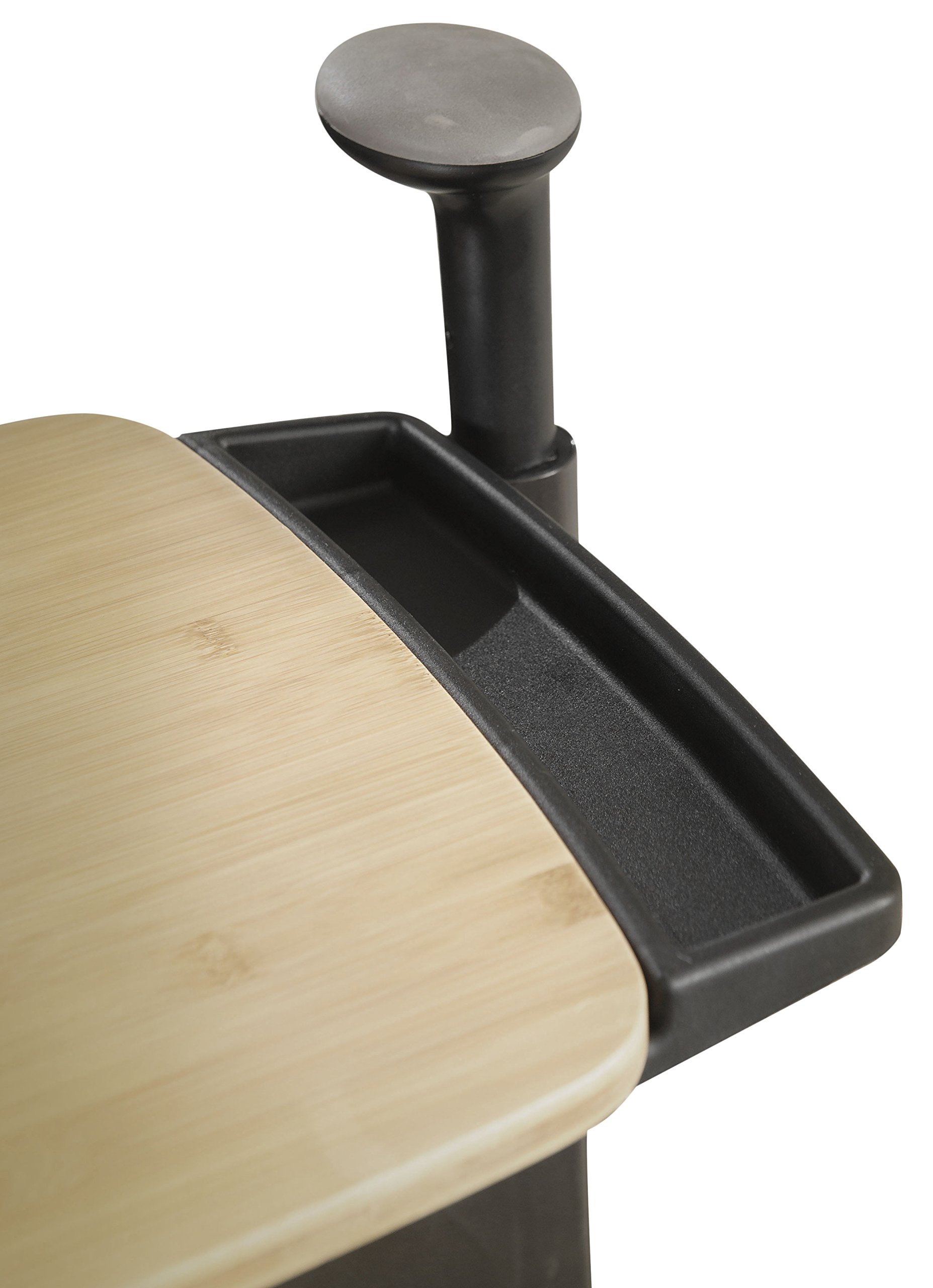 Able Life Universal Swivel TV Tray Table Oversized Rotating Bamboo