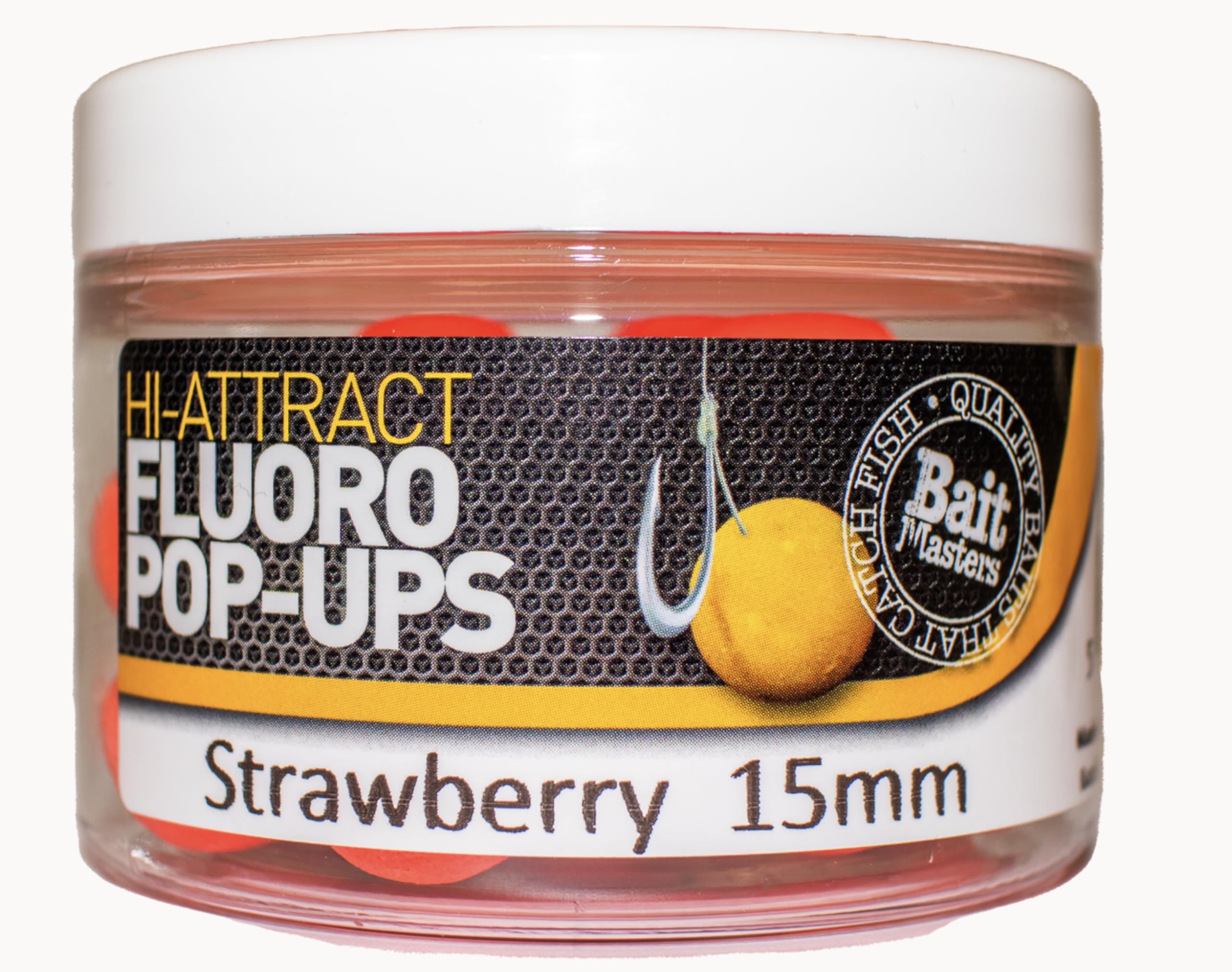 Fluro Pop-Ups Strawberry 15mm 40g Fishing Bait