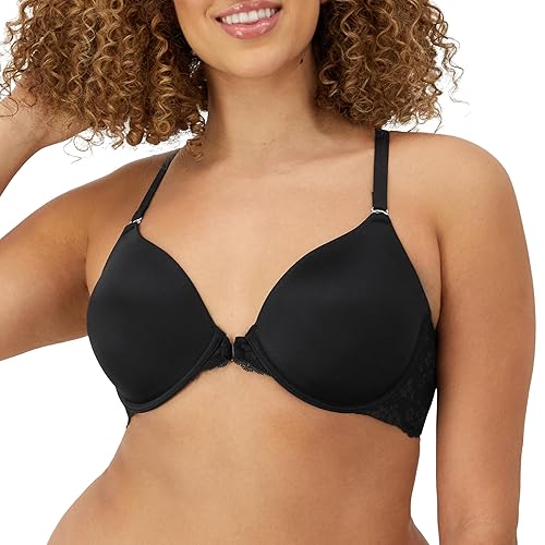 Maidenform Women's Pure Genius Racerback Bra, Black, 32DD