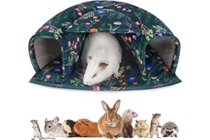 GLITTME Guinea Pig Hideout, Thick Guinea Pig Bed with Non-Slip Desgin, Machine Washable Guinea Pig Accessories for Guinea Pig, Rabbit, Hamster, and Other Small Animals