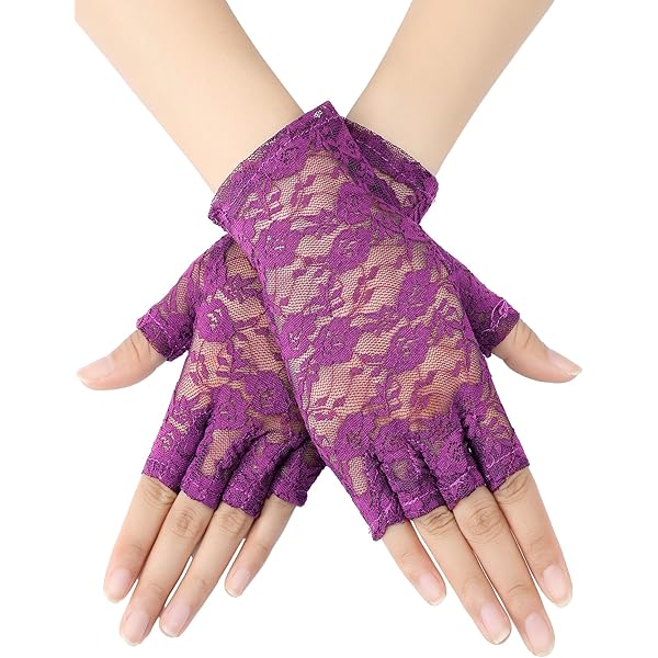 Geyoga 4 Pares De Guantes De Encaje Sin Dedos | Flores Y Ópera Vintage | Accesorio Para Novias, Bodas Y Fiestas De Halloween | Largo Y Elegante