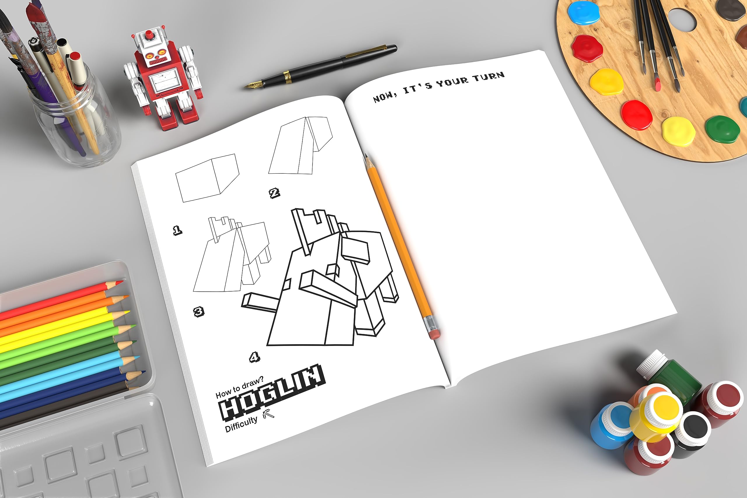How To Draw for Minecrafters: Crafting Creativity A Step-by-Step Guide to Drawing for Minecrafter Enthusiasts (Unofficial Minecraft Activity Book for Kids)