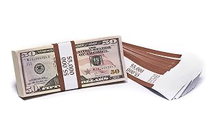 CAROUSELCHECKS Barred ABA $5,000 Currency Band Bundles (500 Bands)