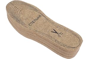 Tofficu 4 Pairs Wool Felt Shoe Insoles for Women Winter Boots and Athletic Shoes Comfortable Breathable