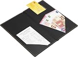 Securit Trendy Faux Leather Bill Presenter Menu Folder with Card Slot Black view 8