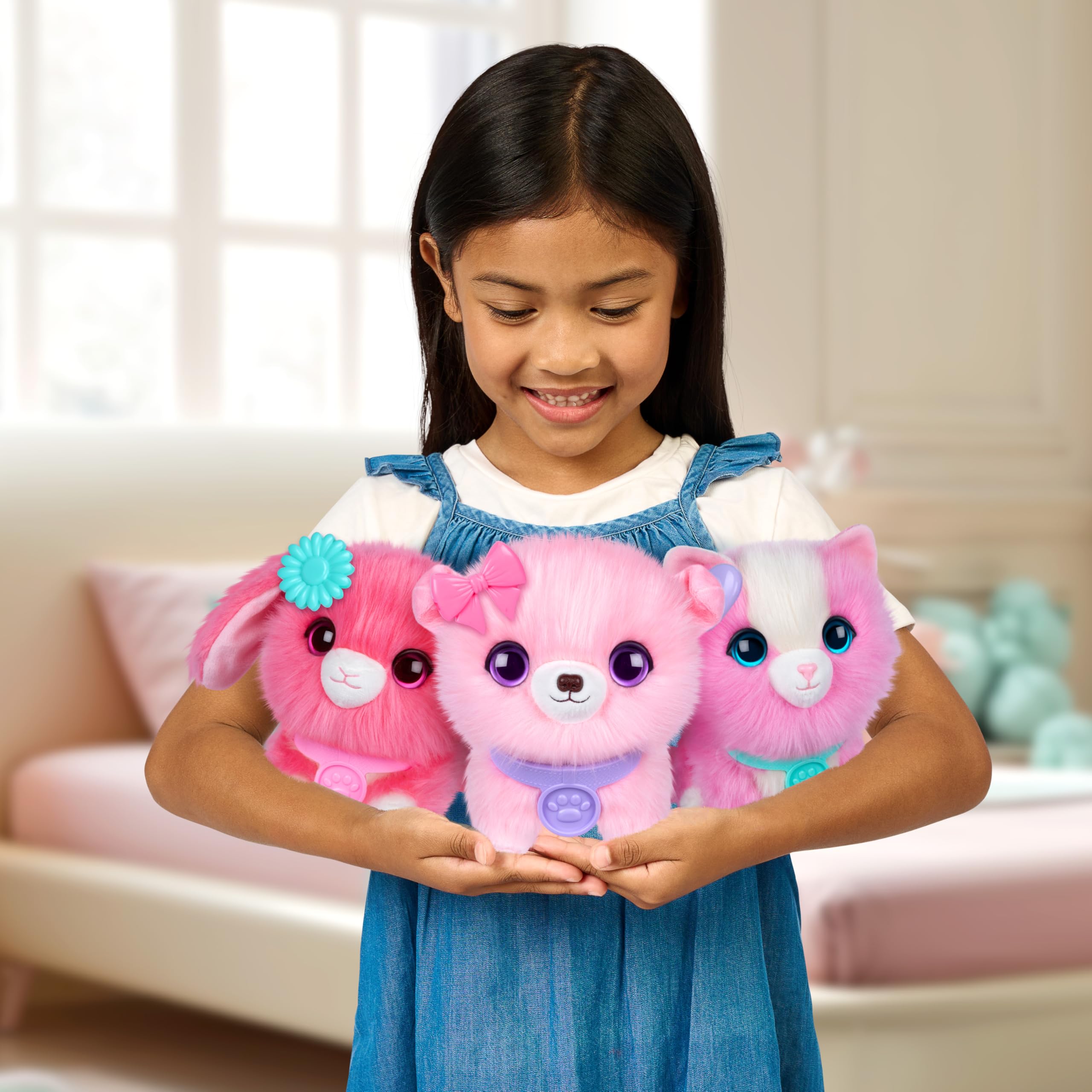 SCRUFFALUVS Pet Scruffs Pink - Mystery Plush Toy, 7.5