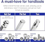 WORKPRO 24PC Folding Hex Key Set Metric Ball End Torx Keys view 8