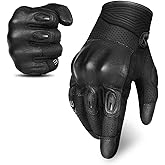 INBIKE Motorcycle Gloves for Men/Women, Leather Stitching Breathable Mesh, TPR Palm Sliders, Touchscreen Motorbike Gloves for ATV BMX MTB Riding