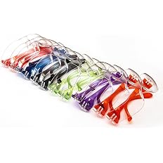 EyePRO Safety Glasses & Goggles Set, Clear Anti-Fog Lens, UV400 Protection, ANSI Z87.1 Certified, Adjustable, 6/12 Pack