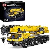 Mould King 17073 Engineering Truck Construction Set, Remote Control LTM 1110 Crane Building Block (3218 Pieces), Assembly STE