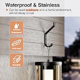 susswiff Wall Hooks for Hanging Coat 10KG Metal Screw in Black 10cm view 4