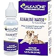 Alkazone Alkaline Water Drops for Cats and Dogs | Provide Essential Minerals | Support Optimal Health | Tasteless & Flavorless | 1 Pack Yields 20 Gallons | Serving Size 3 Drops