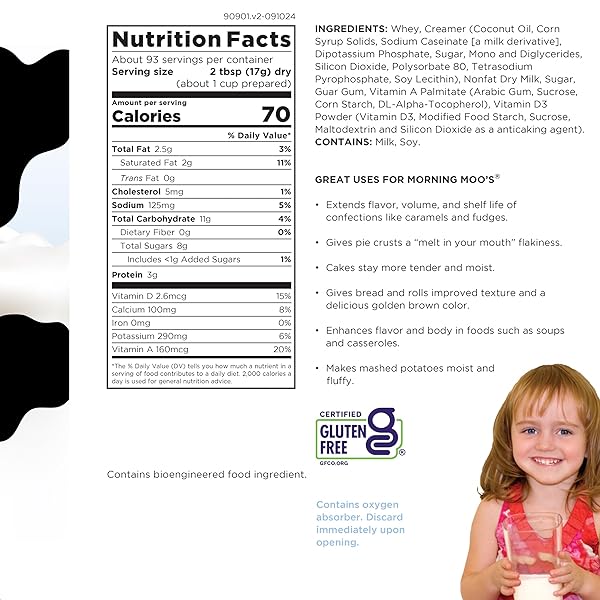 AUGASON FARMS MORNING MOO’S MILK ALTERNATIVE CAN, EMERGENCY FOOD STORAGE, EVERYDAY MEALS, 93 SERVINGS
