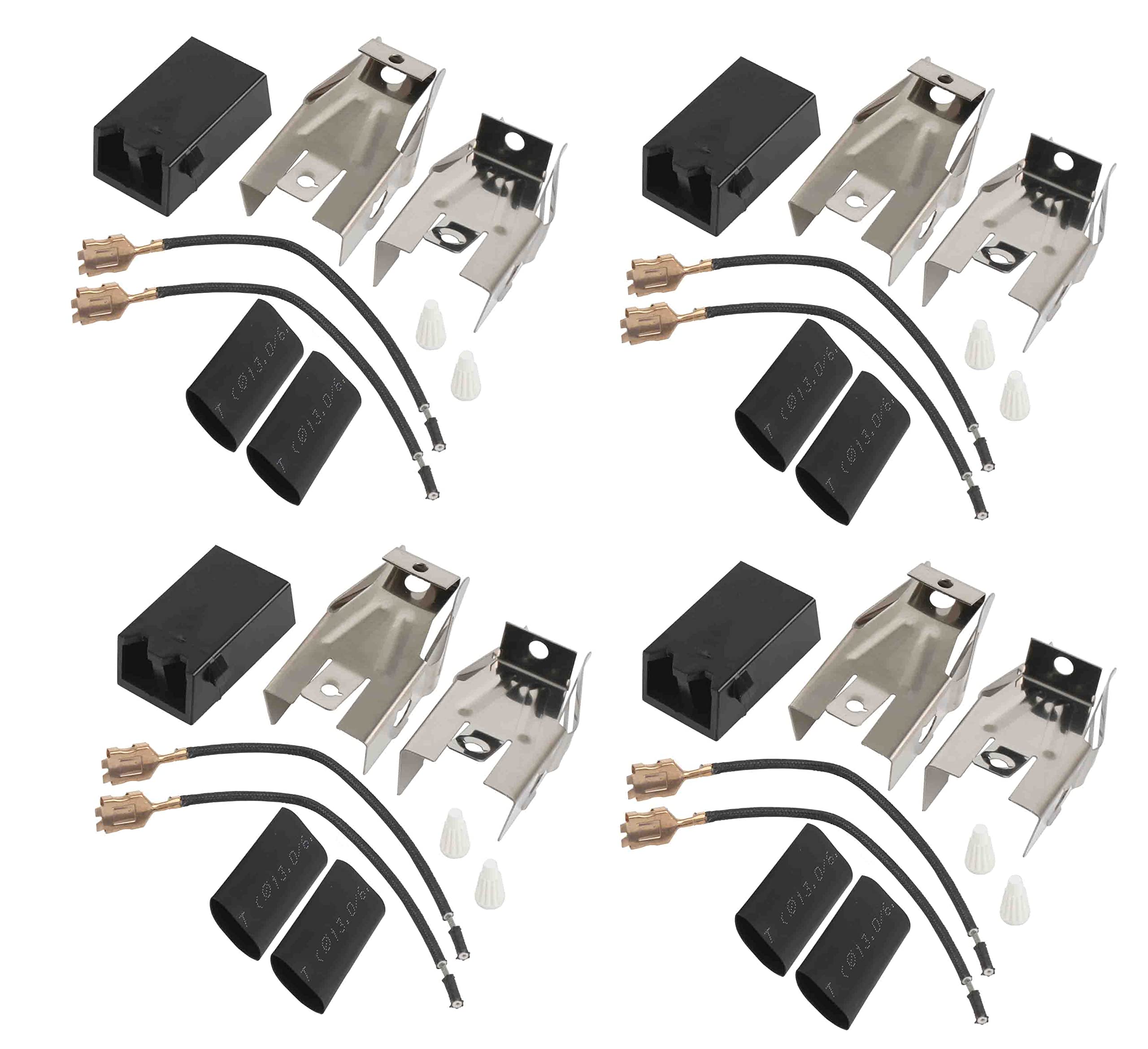 Photo 1 of 330031 Surface Burner Plug-In Block Kit by Seentech - Compatible With Whirlpool Roper - Repalces: AP3075808 3374 330031 5303935058 814399 WB17X210 0045546 0051088 0054794 0067069 – Pack of 4