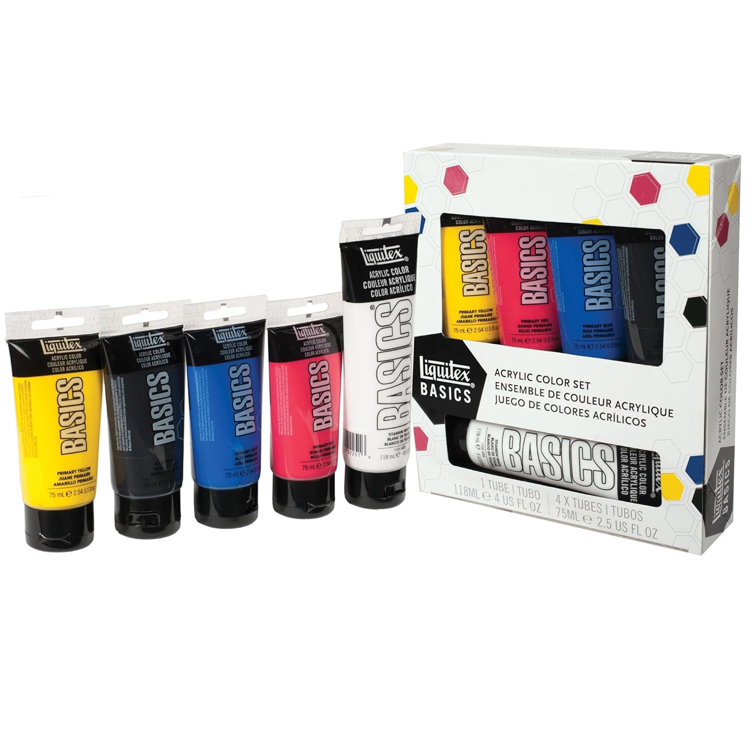 Liquitex BASICS Acrylic Paint Tube 48Piece Set 046904798858 eBay
