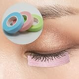 SZCXDKJ 3 Rolls Eyelash Tape Breathable Micropore Fabric Lash Extension Supplies view 4