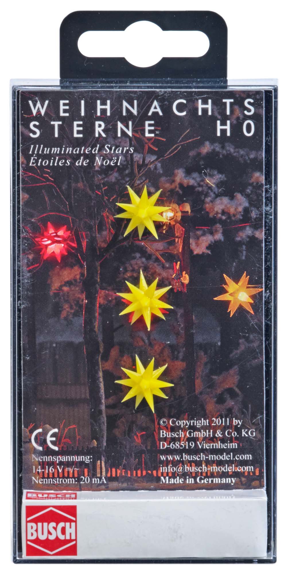 DISC Iluminated Christmas Gold Star Decorations