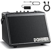 Donner Mini Electric Drum Amp 20W，Wireless Electronic Drum Amplifier Keyboard Speaker DDA-20 Protable for Home Practice