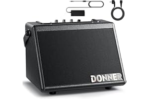 Donner Mini Electric Drum Amp 20W, Wireless Electronic Drum Amplifier Keyboard Speaker DDA-20 Portable for Home Practice
