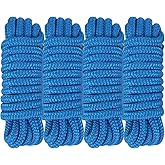 Dock Lines Boat Lines for Docking with Loop Double Braided Marine Mooring Ropes Boat Ropes for Docking with Eyelet Premium Dock Lines for Boats - 2 Pack,4 Pack