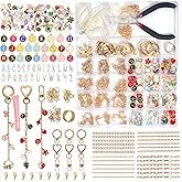 JCWPVA 314Pcs Lip Gloss Charms Keychain Kit, Including 19 Keychain Clips, 24 Extender Chains, 118 Charms & Jewelry Pliers, DIY Keychains Kit, Complete DIY Craft Supplies for Teens and Adults Gifts