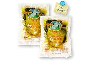 COXZD Pigeon Brand Sour Pickled Mustard Greens Half in Brine 10.5 Oz. X 2 with 1 Bonus Gift