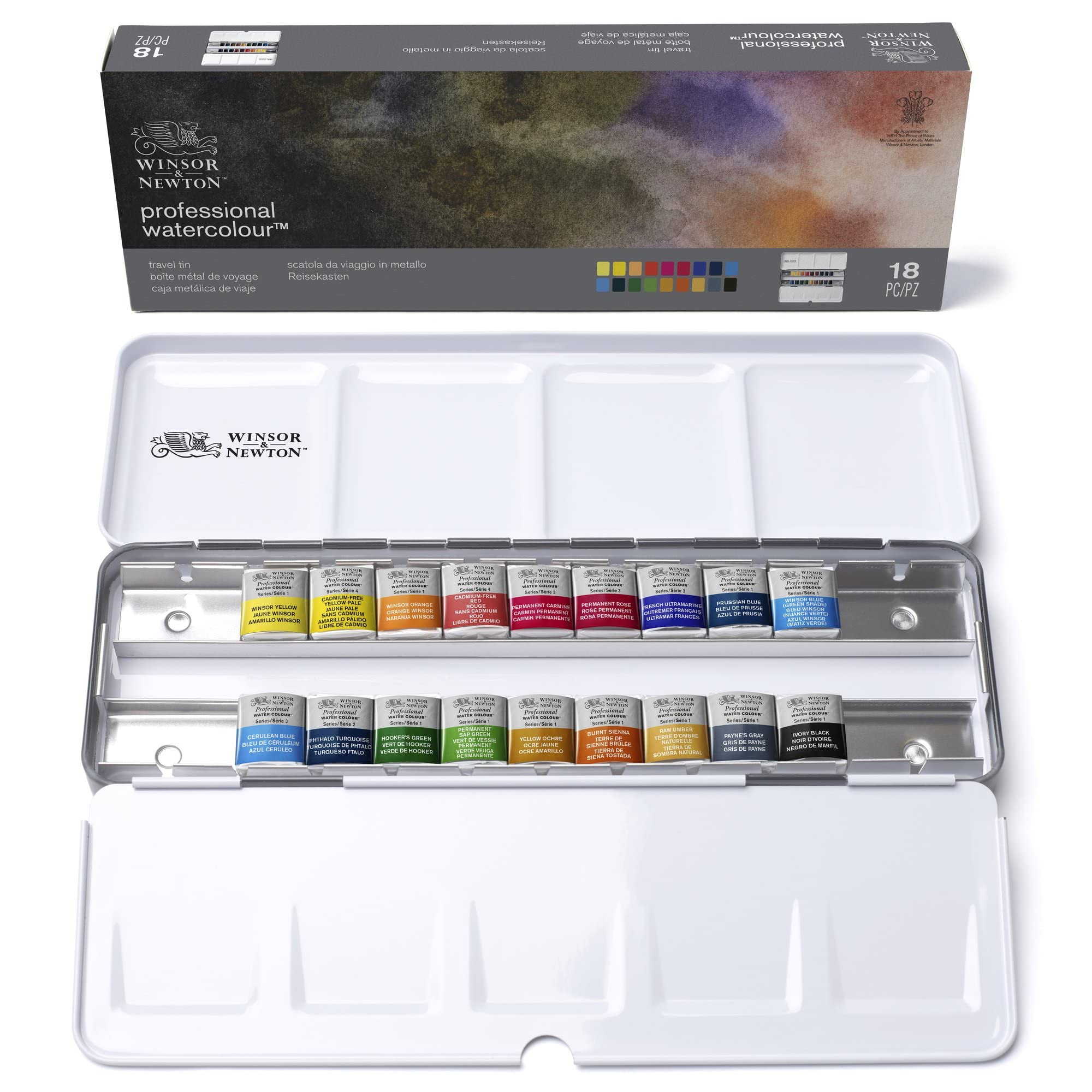 Winsor & Newton Professional Watercolour Travel Tin