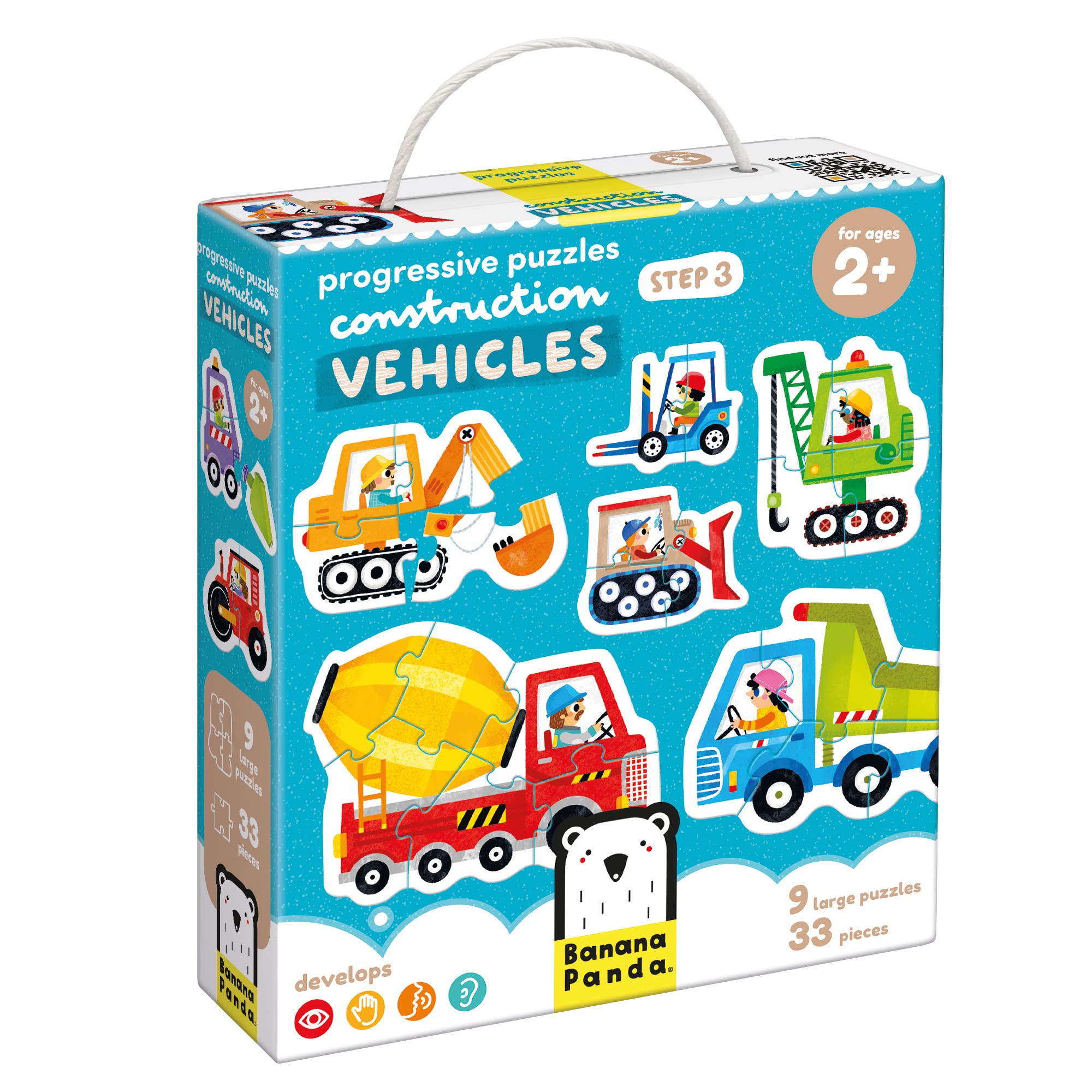 Banana Panda Step by Step Puzzle Vehicles 2+