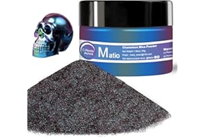 Matio Chameleon Mica Powder, 1.06oz/ 30g Nordic Aurora Chrome Powder, Pearlescent Effect Color Shift Pigment for Resin Craft, Soap Candle Dye, Nail Art, Cosmetics, Bath Bomb, Paint, Slime Pigment