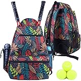 Large Tennis Bag for Women and Men, Tennis Backpack Racket Bag to Hold Rackets, Balls and Other Accessories of Tennis, Pickle