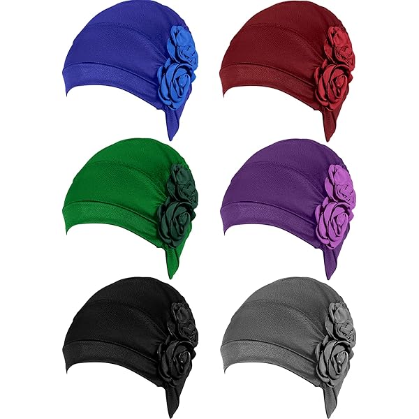 Gorra Turbante Con Cuentas De Perlas Para Mujer, Para Quimioterapia Y Cáncer, Sombreros Musulmanes De Color Sólido Elástico Para La Cabeza (blanco, Talla única