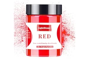 Red Mica Powder - 60g Mica Powder for Epoxy Resin - Pearl Pigment Powder Dye for Resin/Eye Shadow/Soap Making/Nails/Bath Bomb