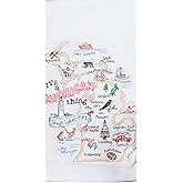 It's a State Thing Michigan Embroidered Flour Sack Towel