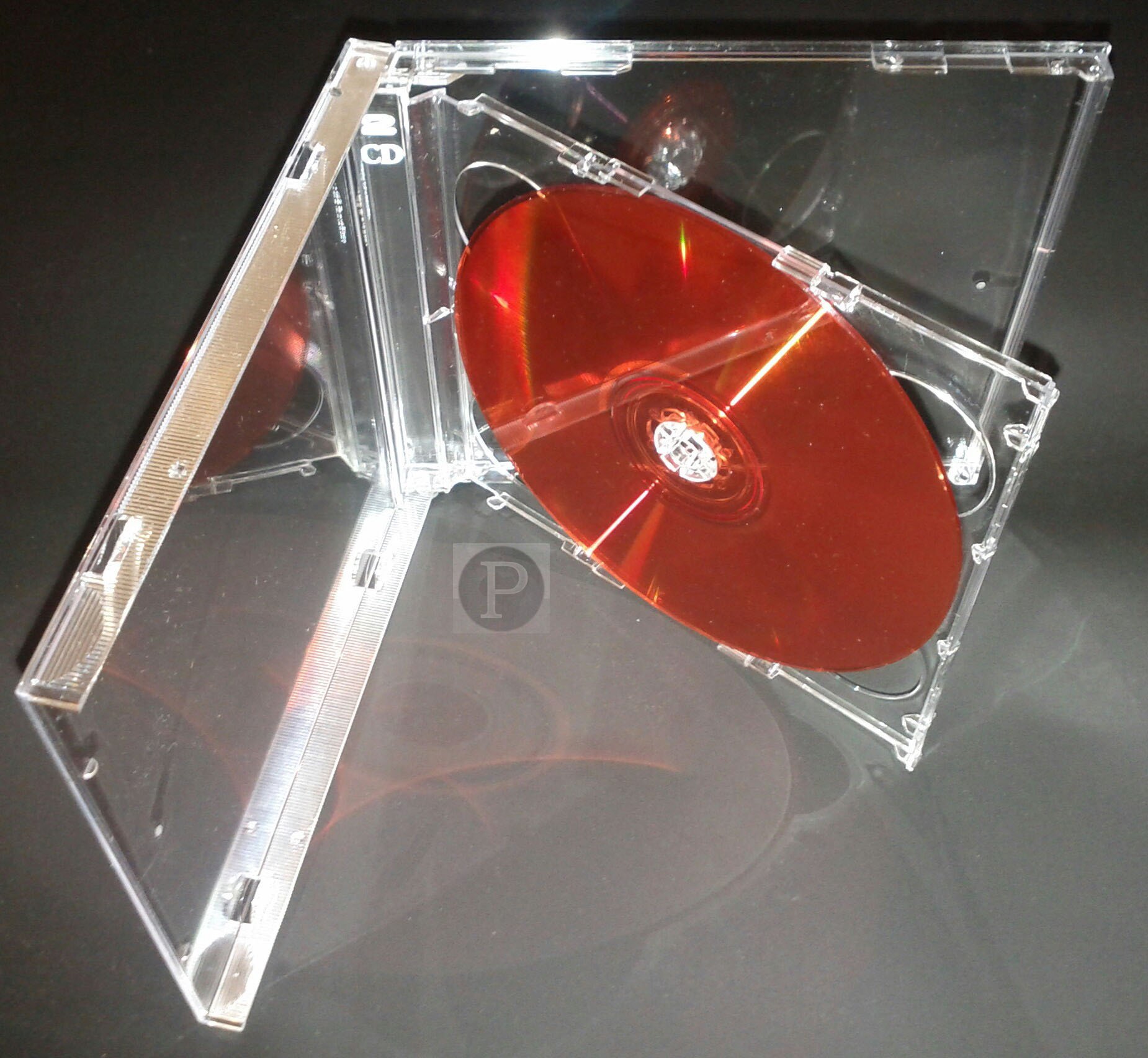 Jewel CD Cases DOUBLES Clear Tray(50)