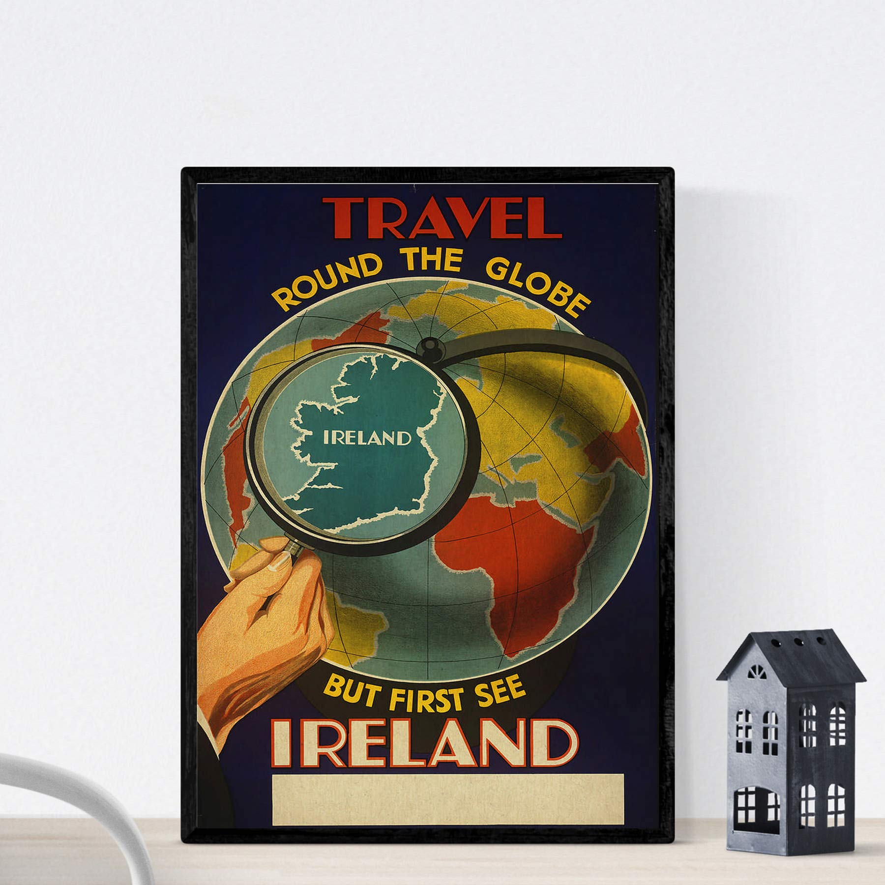 Nacnic Vintage Poster Vintage Poster Europe. Meet Ireland. A3 size — image 1