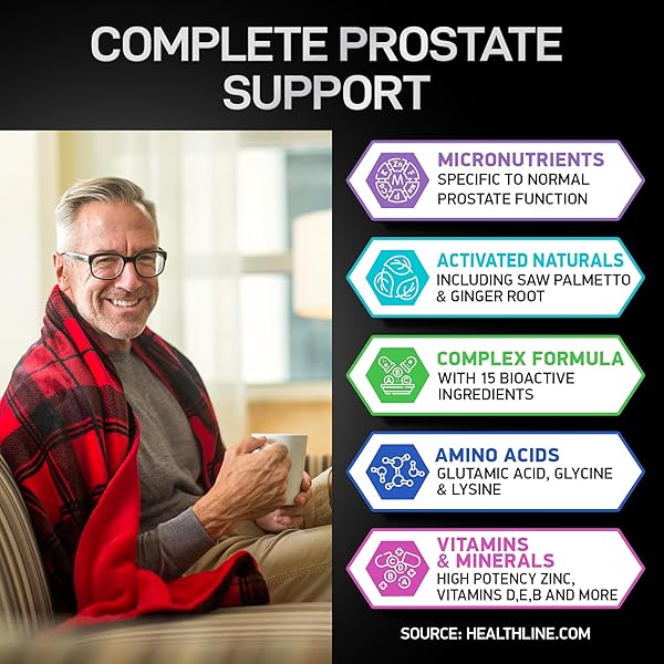 BIOACTIVE LABS PROSTATE HEALTH SUPPLEMENTS – SAW PALMETTO FOR MEN 320 MG, PUMPKIN SEED EXTRACT FOR MEN’S HEALTH – 180 PROSTATE SUPPLEMENT TABLETS, 60 SERVES